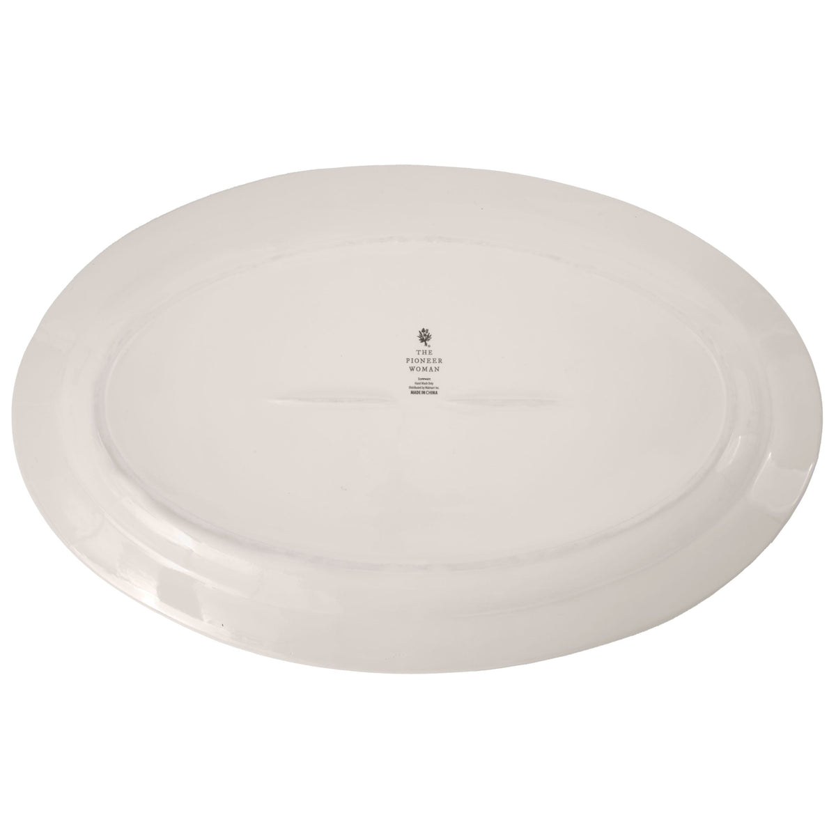 Serving platter in white view 7