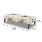 Ottoman in white view 3
