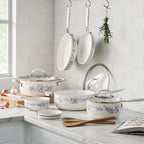 Cookware set in blue view 2