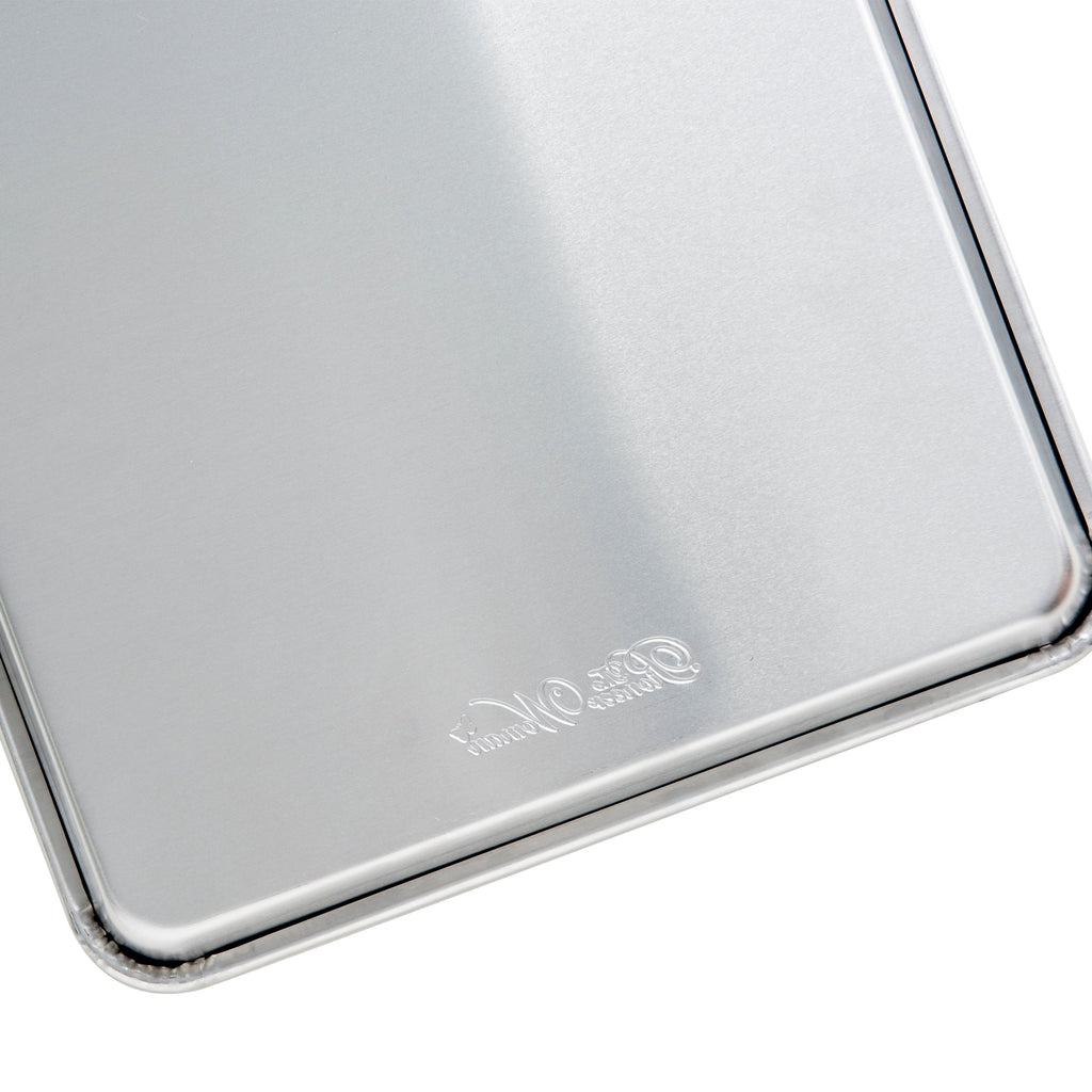 Half sheet pan set in silver view 2