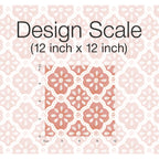 Peel and stick wallpaper in pink salmon view 7