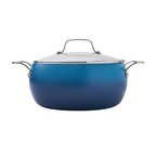 Stock pot in denim blue view 3