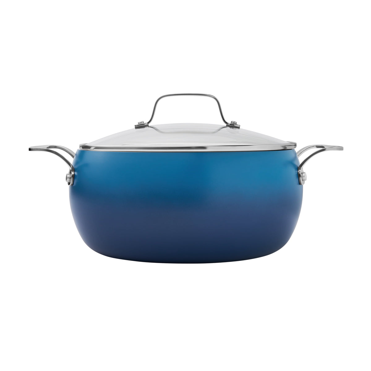 Stock pot in denim blue view 3