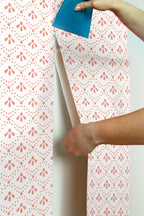 Peel and stick wallpaper in coral view 5
