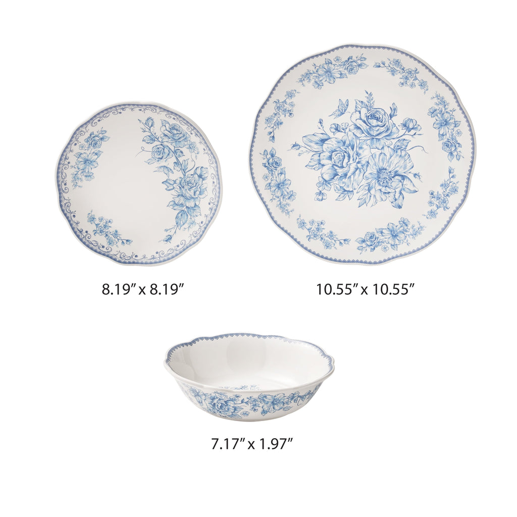 Dinnerware set in blue view 8