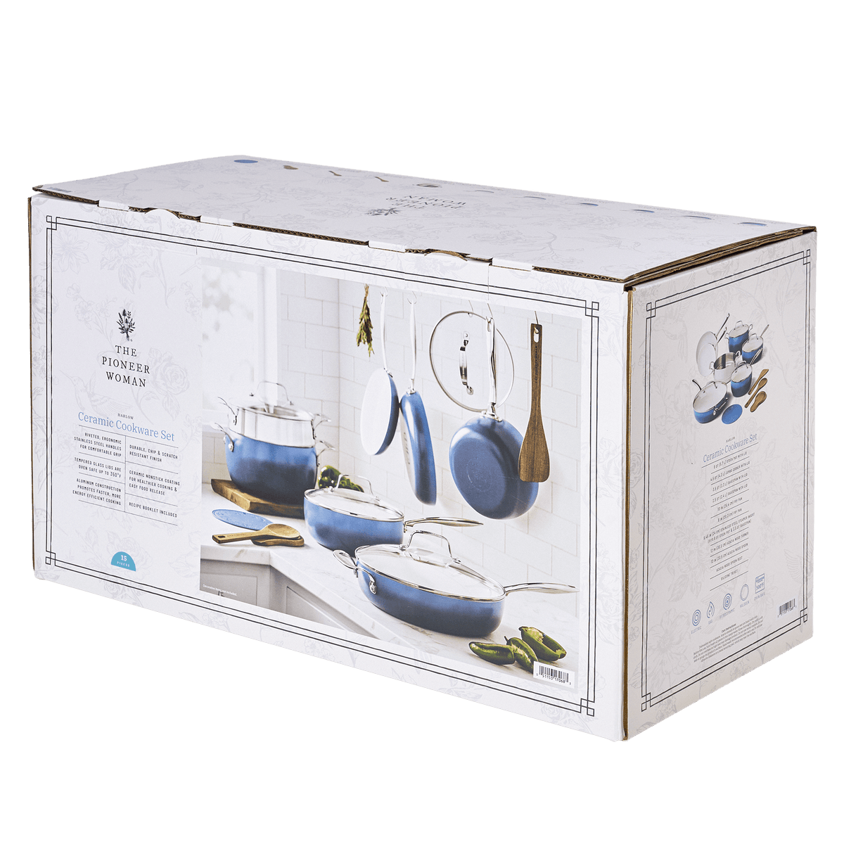 Cookware set in denim blue view 7