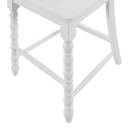Counter stool set in white view 7