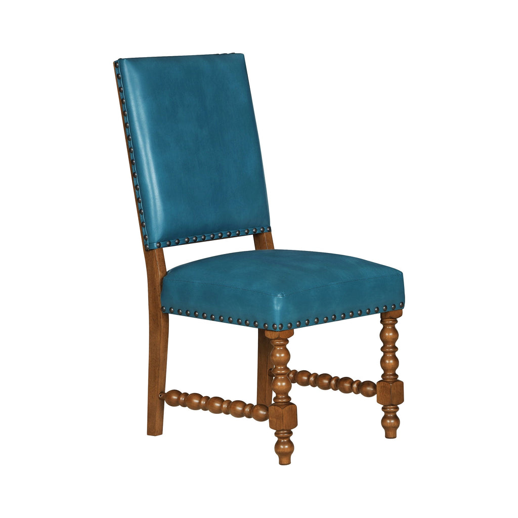 Dining chair set in turquoise view 11