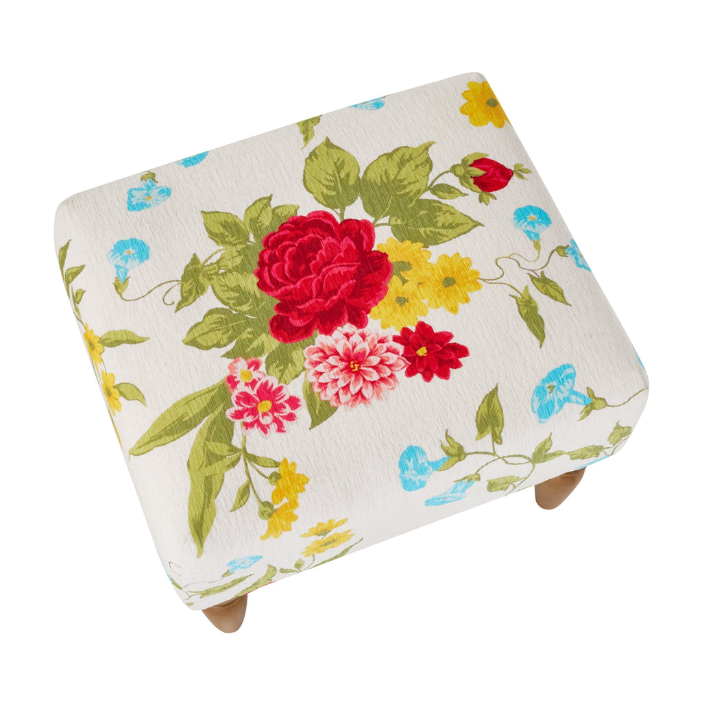 Ottoman in white view 7