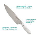 Knife block set in gray view 2