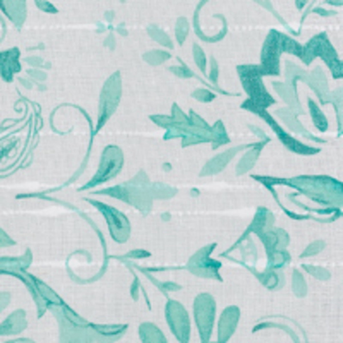 Curtain panel in teal view 5