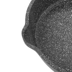 Fry pan set in charcoal speckle view 7