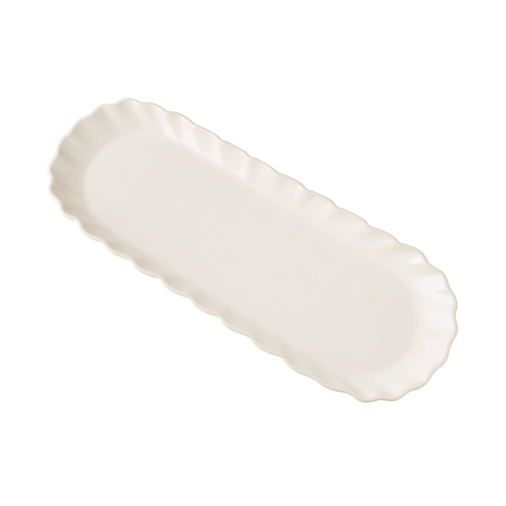 Serving tray set in cream view 2