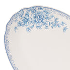 Serving platter in blue view 4