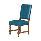 Dining chair set in turquoise view 12