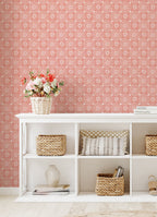 Peel and stick wallpaper in green view 3