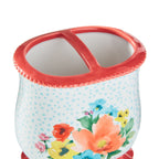 Bath accessory set in multicolor view 3