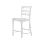 Counter stool set in white view 8