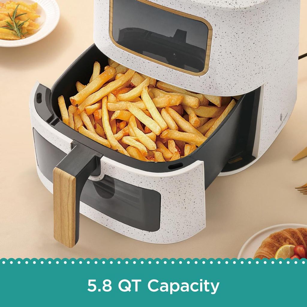 Air fryer in linen speckle view 7