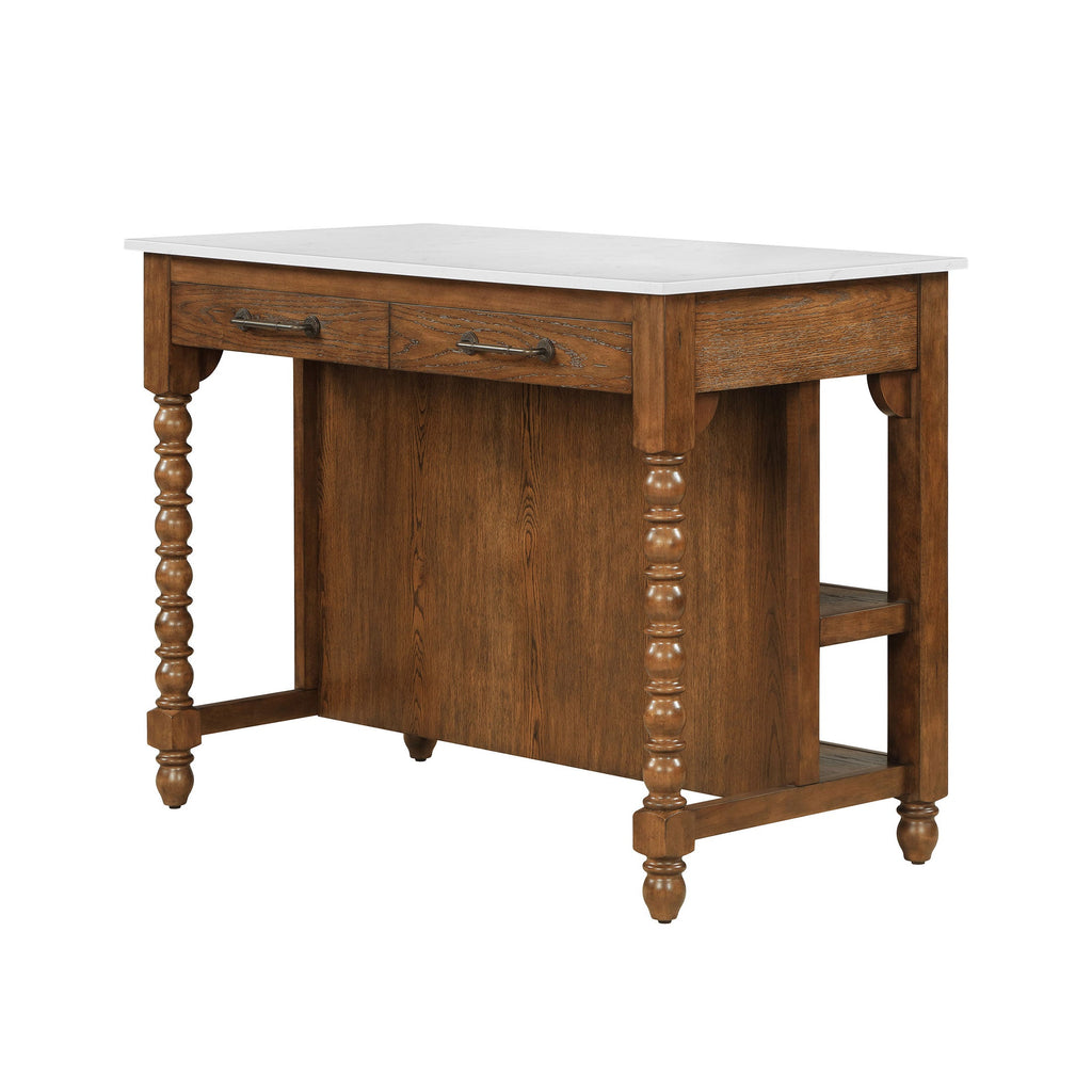 Kitchen island in homestead brown view 7