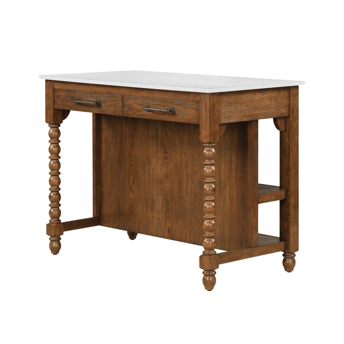 Kitchen island in homestead brown view 7