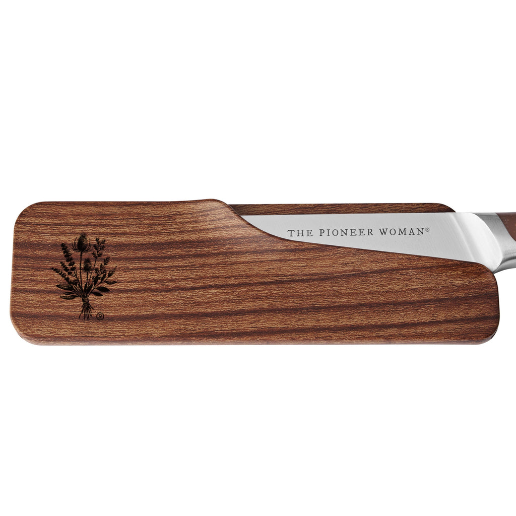 Knife set in brown speckle view 7