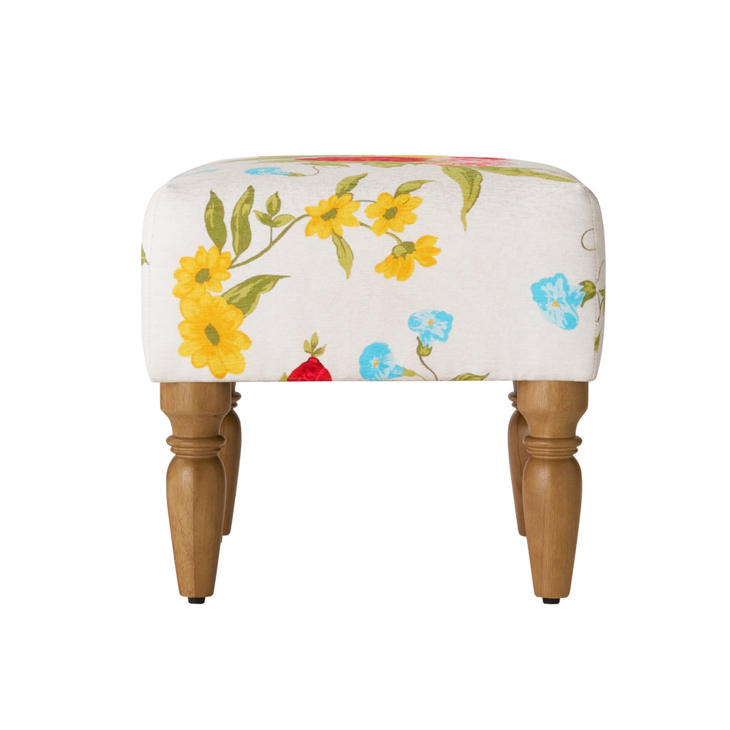 Ottoman in white view 6