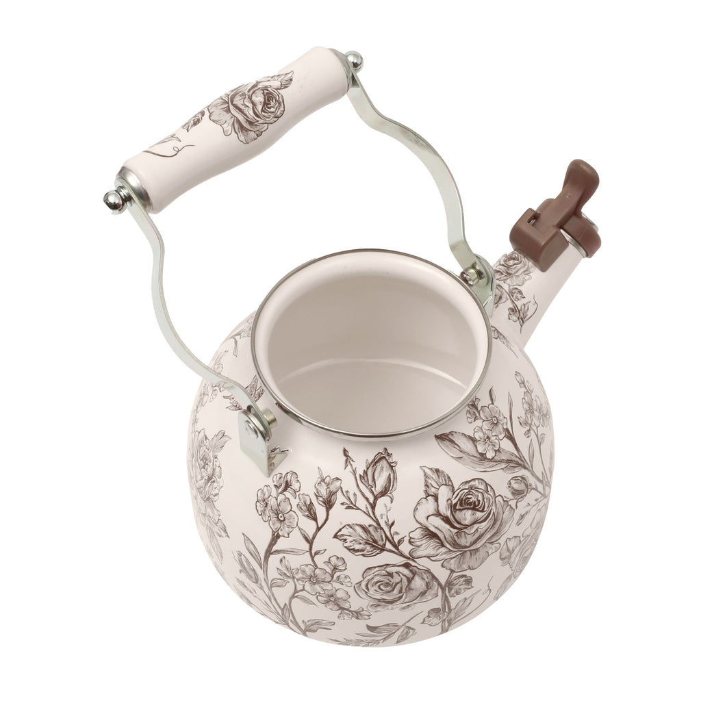 Tea kettle in brown view 14