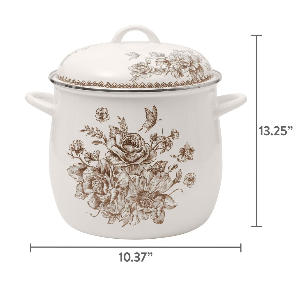 Stock pot in brown view 15