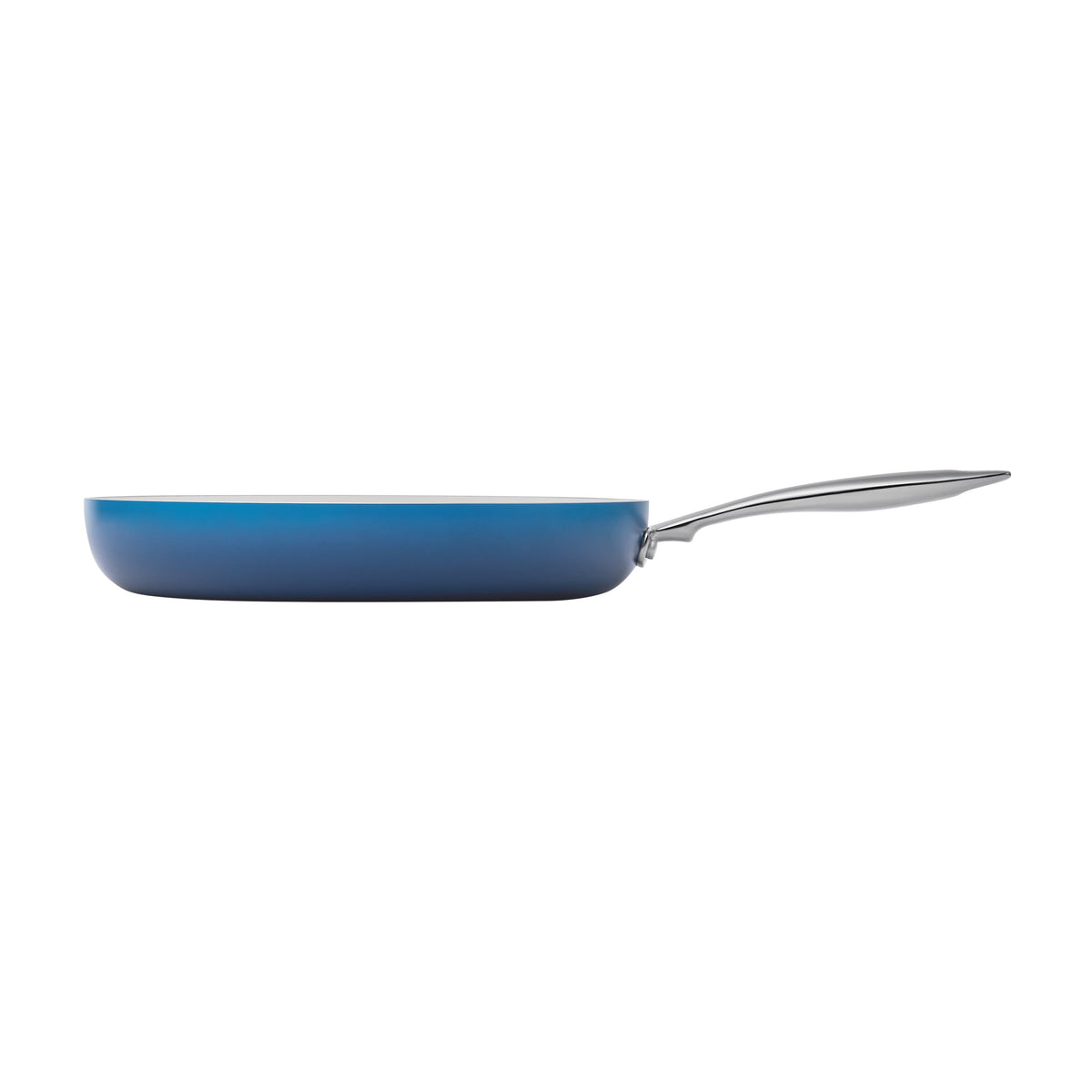 Fry pan in denim blue view 3