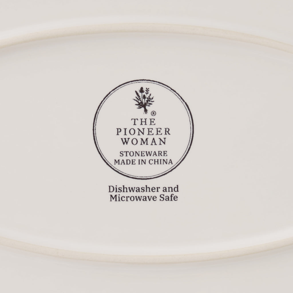 Serving platter in blue view 5