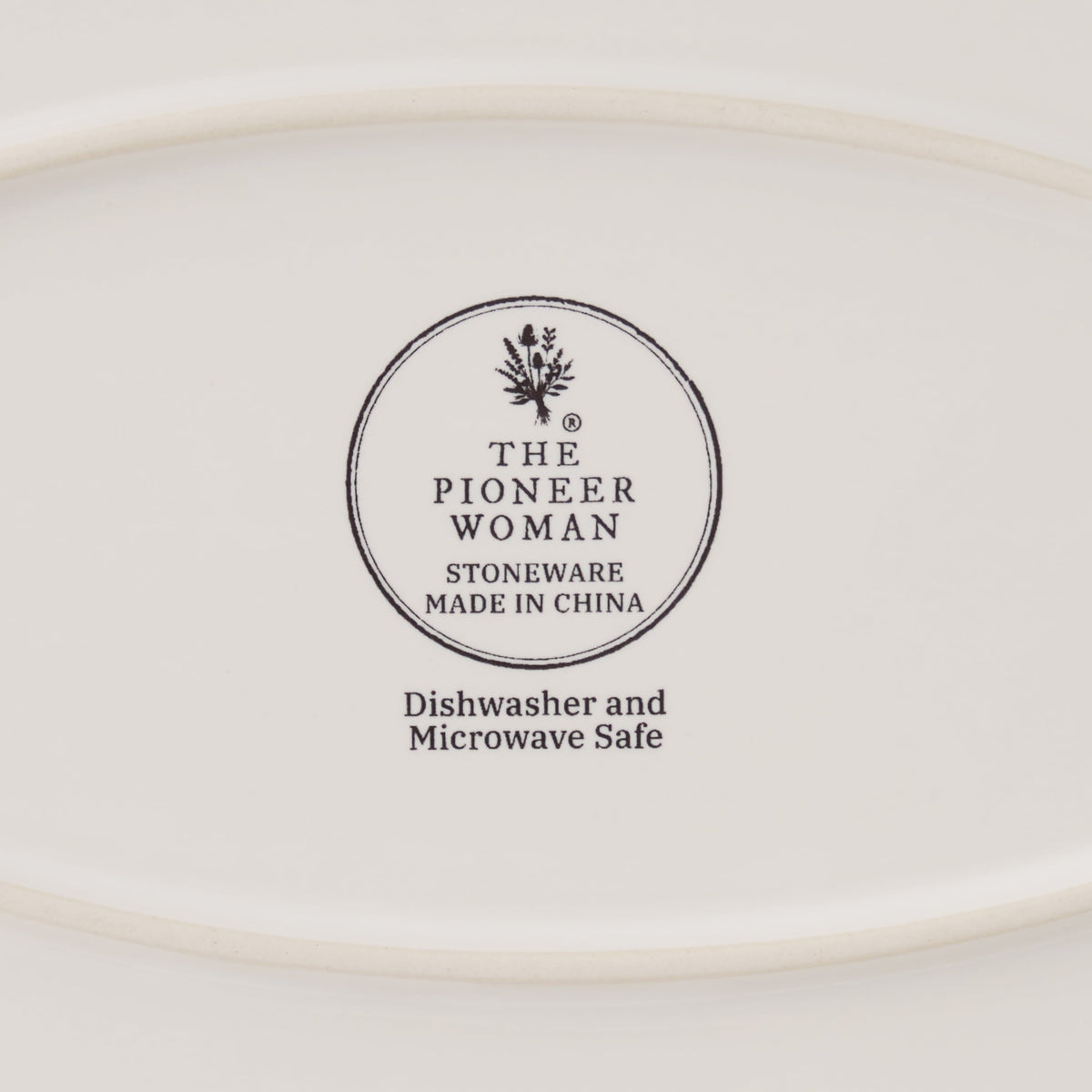 Serving platter in blue view 5