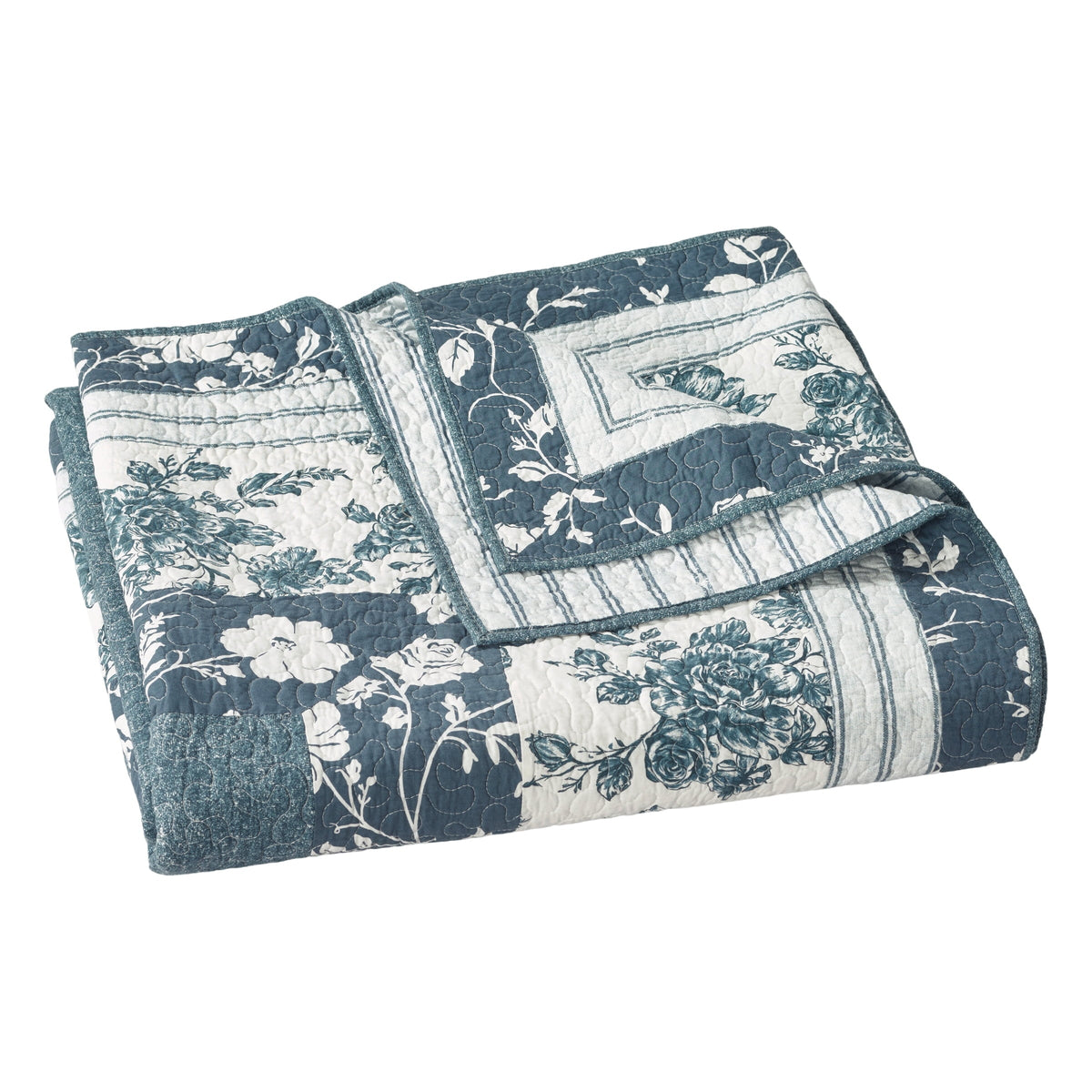 Quilt in blue dust view 6