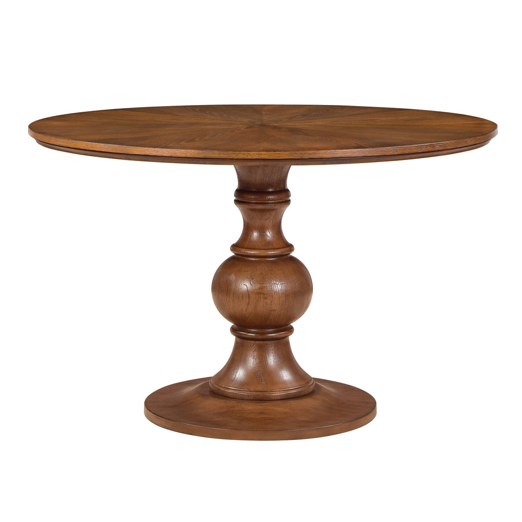 Dining table in heirloom brown view 2