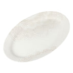 Serving platter in white view 2