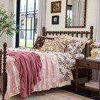 Wall mirror in rustic brown view 8
