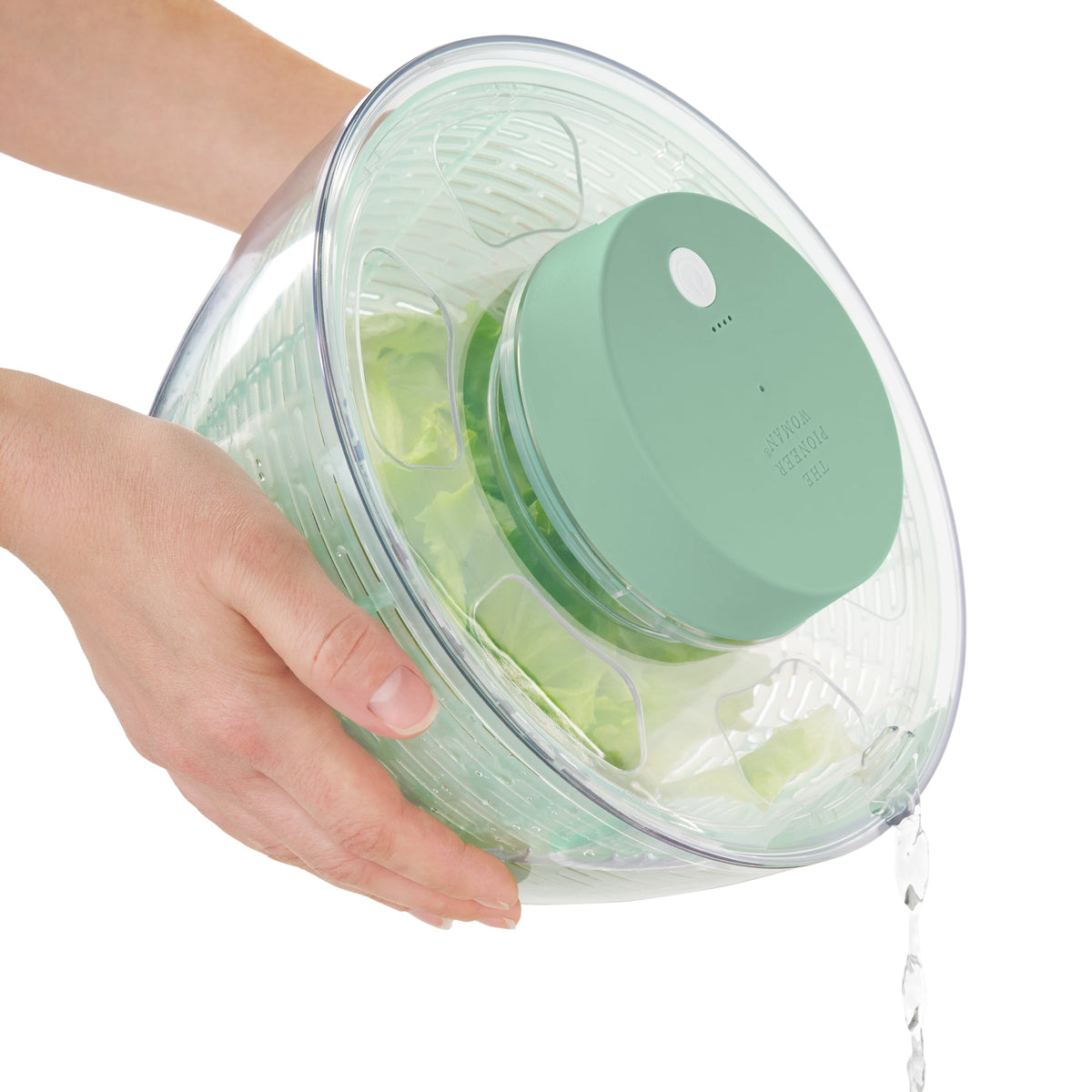 Electric salad spinner view 2