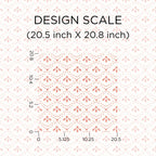 Peel and stick wallpaper in coral view 7