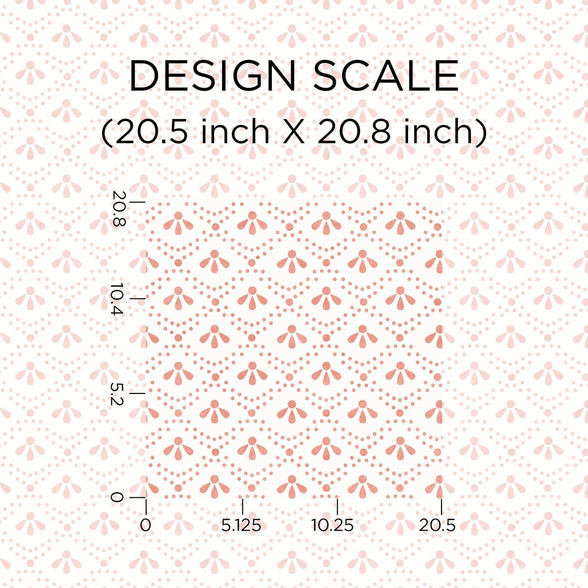 Peel and stick wallpaper in coral view 7