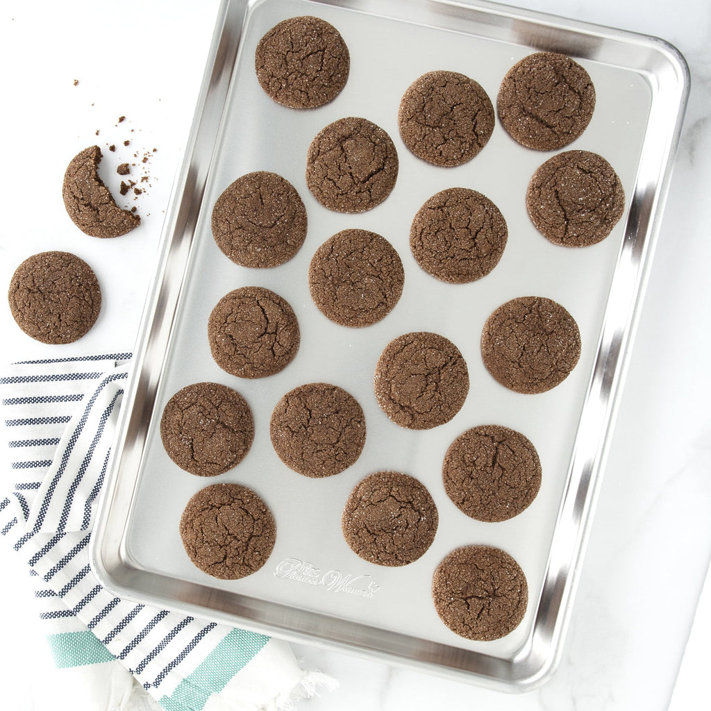 Half sheet pan set in silver view 3