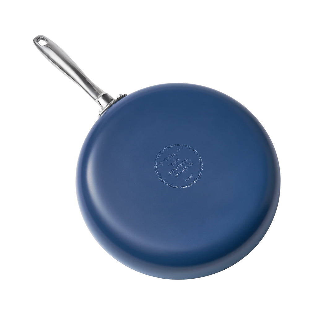 Fry pan in denim blue view 6