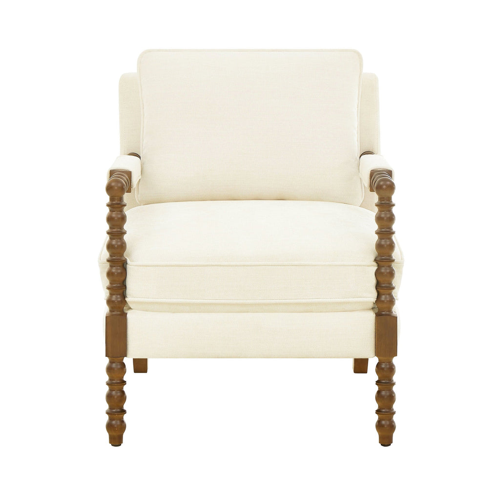 Accent chair in antique white view 11