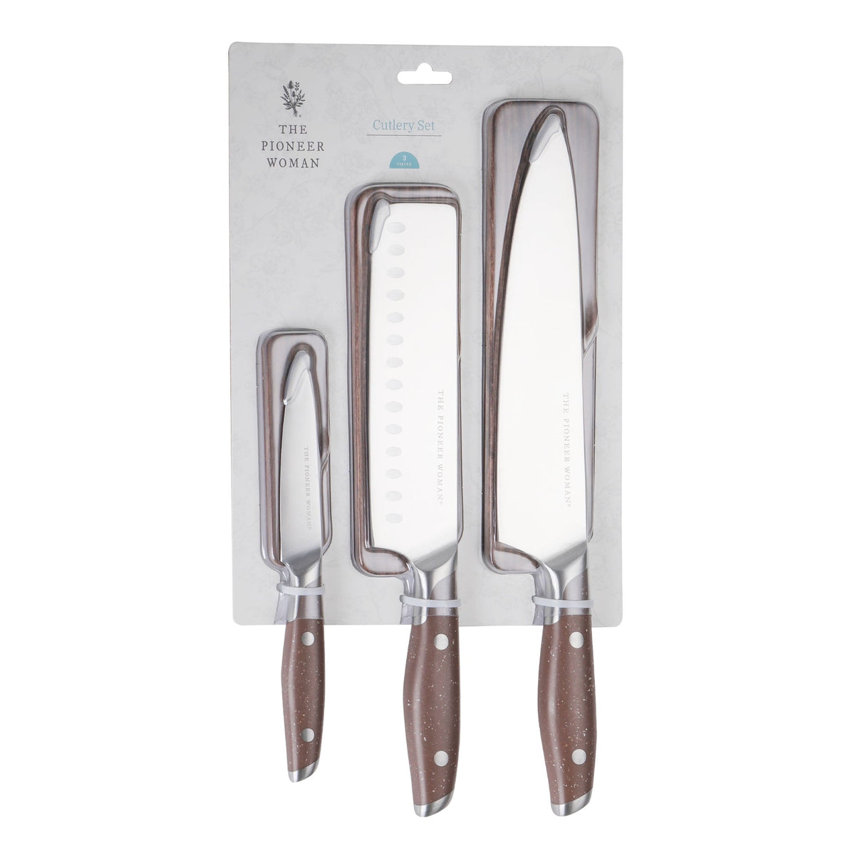 Knife set in brown speckle view 9