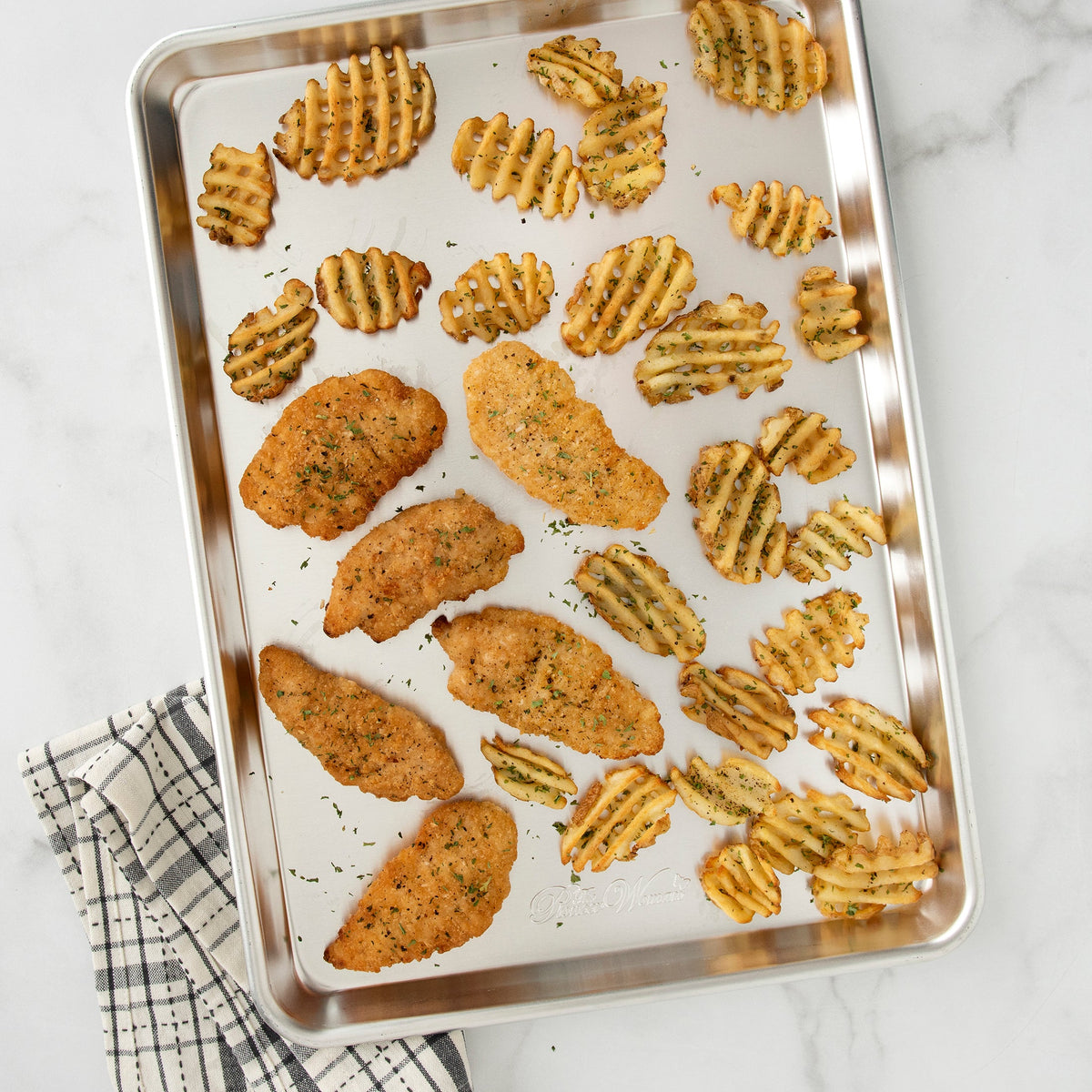 Half sheet pan set in silver view 8