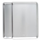 Half sheet pan set in silver view 4