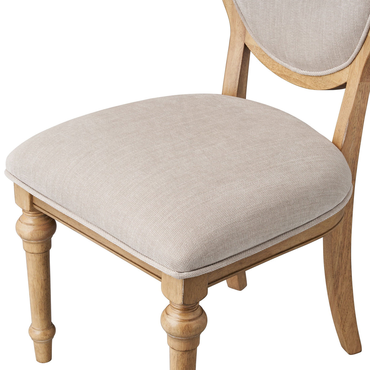 Dining chair set in heirloom wheat view 6