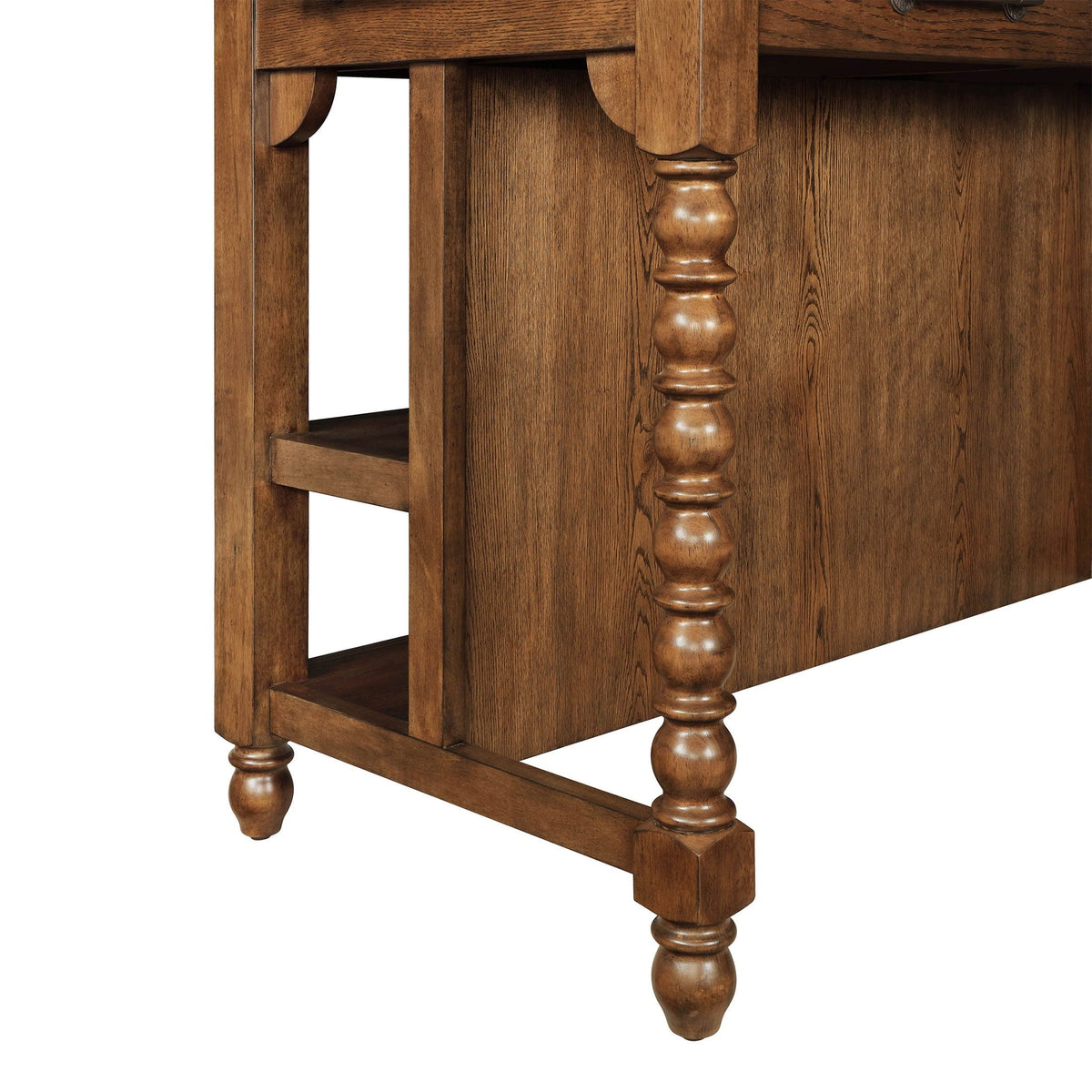 Kitchen island in homestead brown view 10