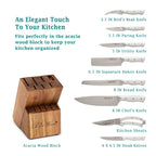 Knife block set in gray view 7