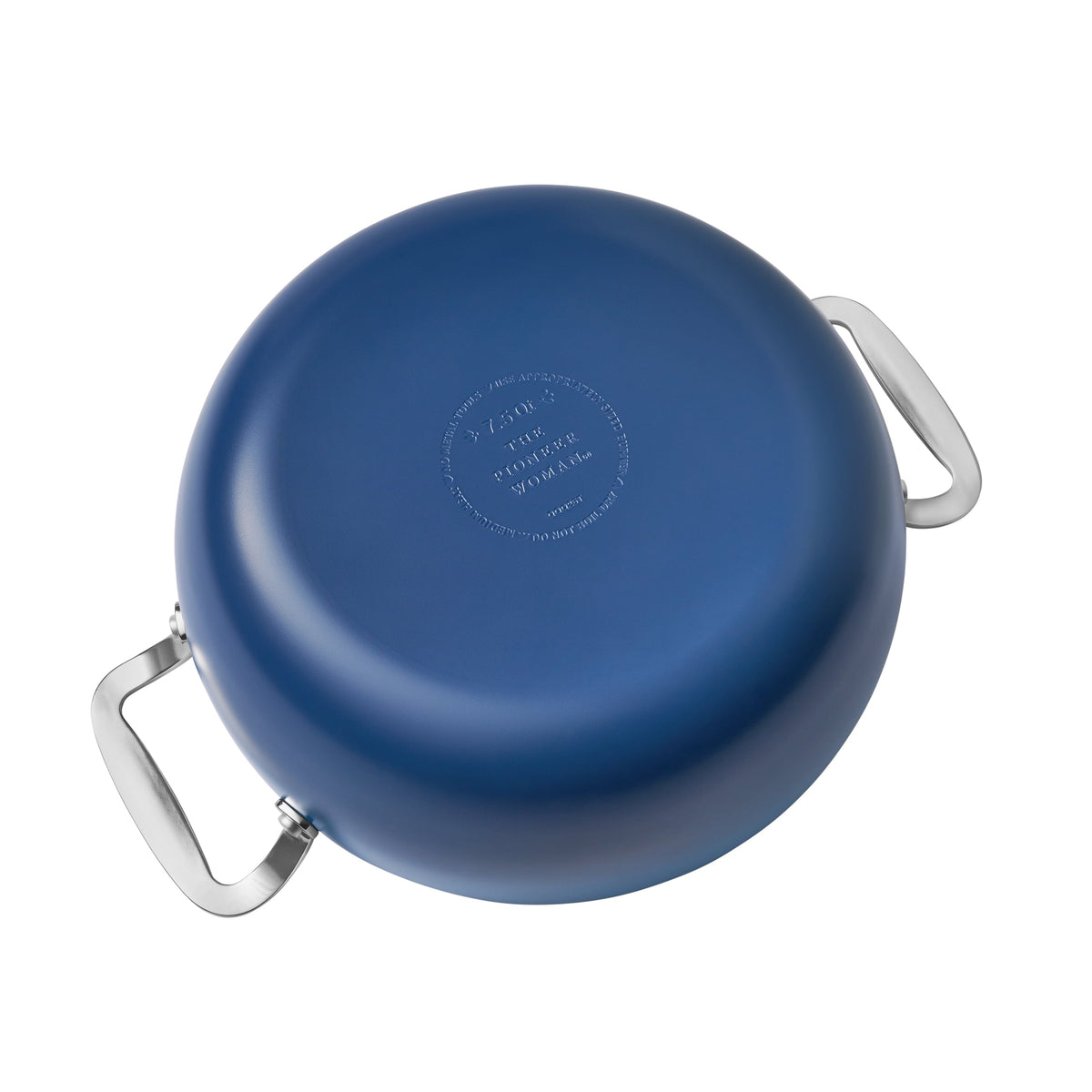 Stock pot in denim blue view 4