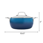 Stock pot in denim blue view 7